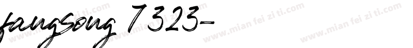 fangsong 7323字体转换